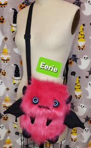 Image of Eerie the Pink & Black Monster Bag/Monster Purse/NOW AVAILABLE 