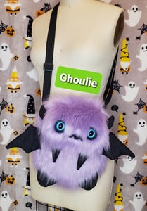 Image of Ghoulie the Purple Winged Monster Bag/Monster Purse/NOW AVAILABLE!!!