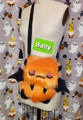 Image of Batty Winged Orange Monster Bag/Monster Purse/NOW AVAILABLE 