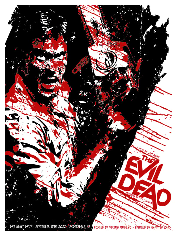 THE EVIL DEAD - 18 X 24 - Limited Edition Screenprint Movie Poster