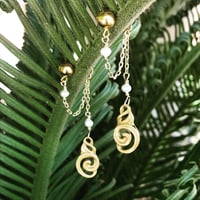 Image 1 of NUAGES BAROQUE Earring - Uchain + Pearls