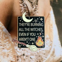 Image 1 of Burning Witches Enamel Pin