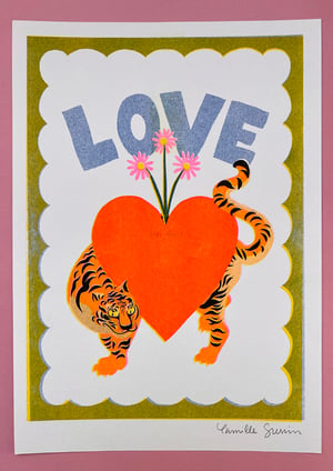 Image of Tiger in love