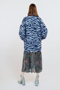 Image 4 of CAPPOTTO COLETTE ZEBRA BLU NAVY € 267 - 50%