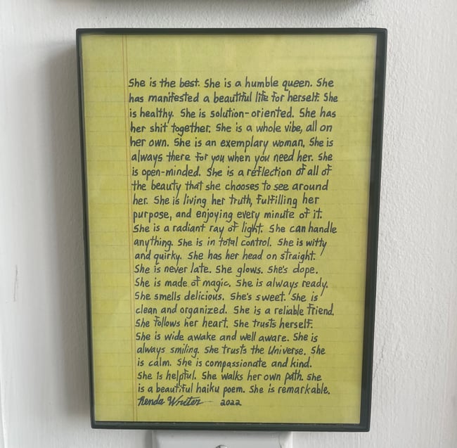 She is the best // Framed Print 