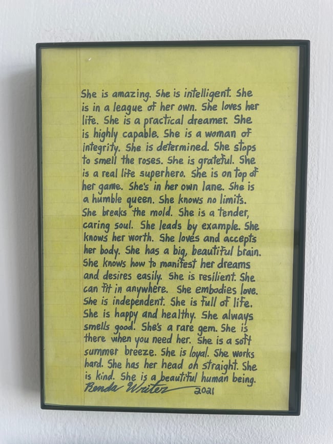 She is amazing // Framed Print 