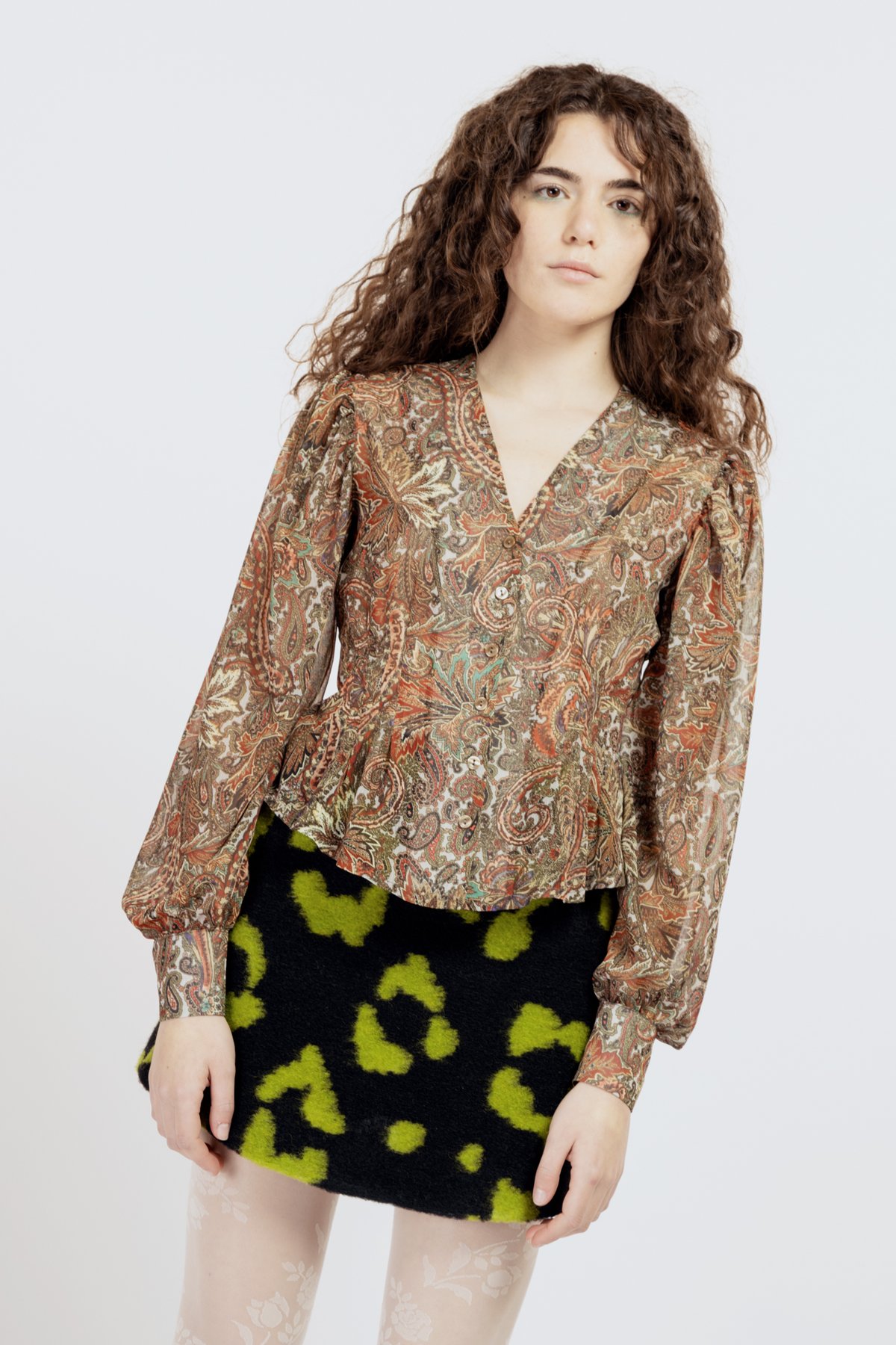 Image of MAGLIA MARTINICA PAISLEY ROSSO € 129 - 50%