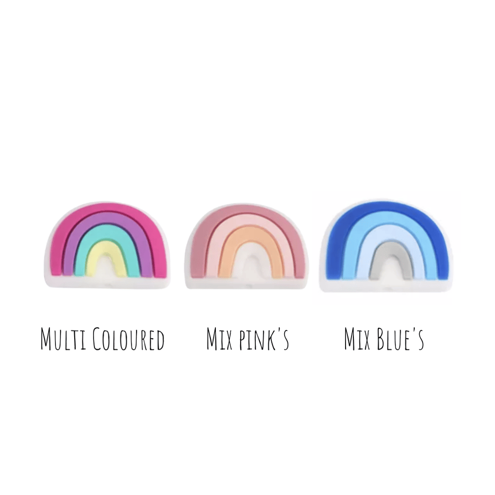 TEETHING RING: Rainbow Charm