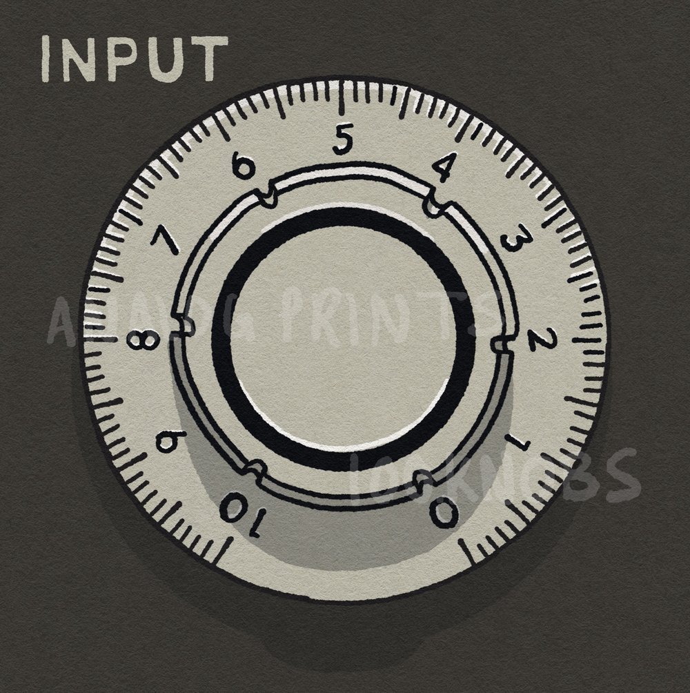 #100knobs  005/100 Input Level POSTER