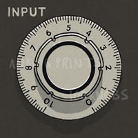 #100knobs  005/100 Input Level POSTER