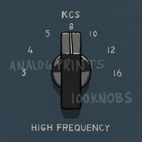 #100knobs  010/100 EQP-1A High Frequency Control POSTER