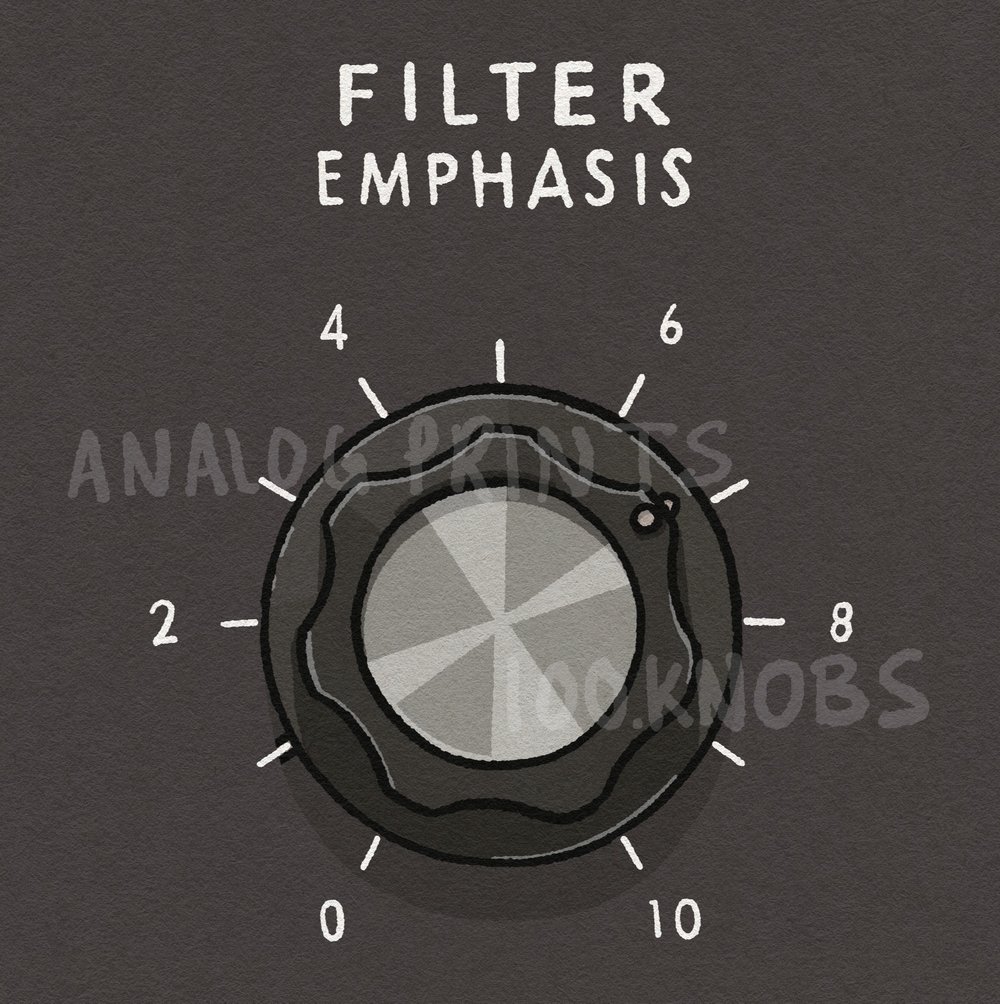 #100knobs  011/100 Filter Control POSTER