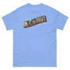 Greetings From Azawa Postcard Tee - Blue