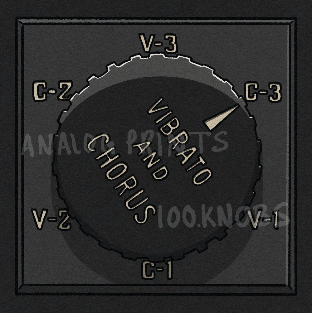 #100knobs  021/100 Hammond B3 Vibrato and Chorus Selector