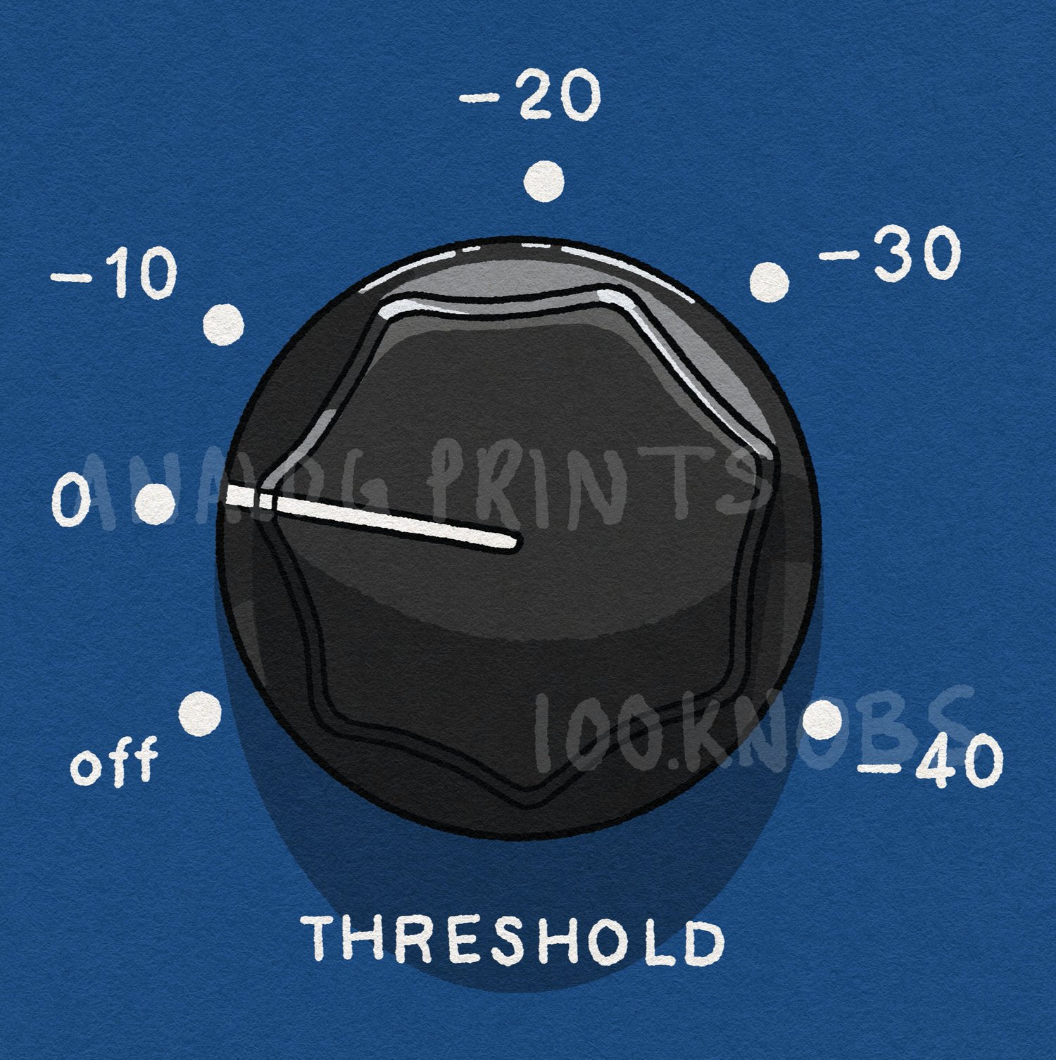 #100knobs 022/100 Threshold Control POSTER | Analog Prints