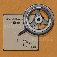 #100knobs  023/100 140 Plate Reverberation Time Control POSTER