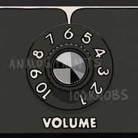#100knobs  032/100 Dlx Verb Volume Control POSTER