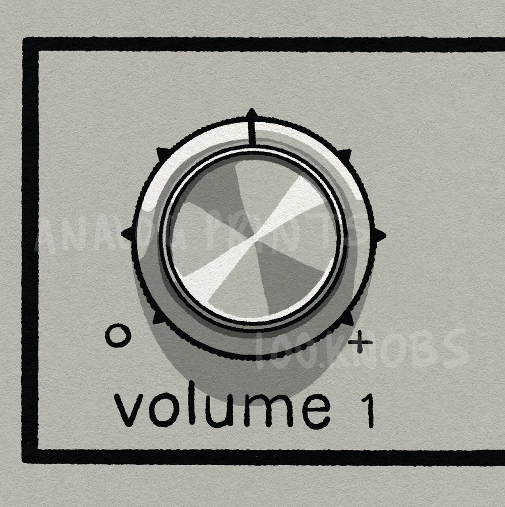 #100knobs  034/100 V4 Volume 1 Control POSTER