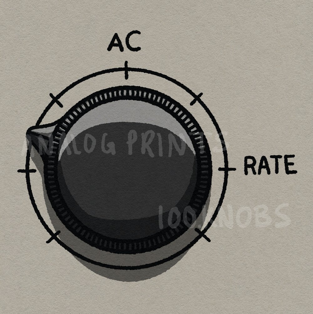 #100knobs  035/100 Rate Control POSTER