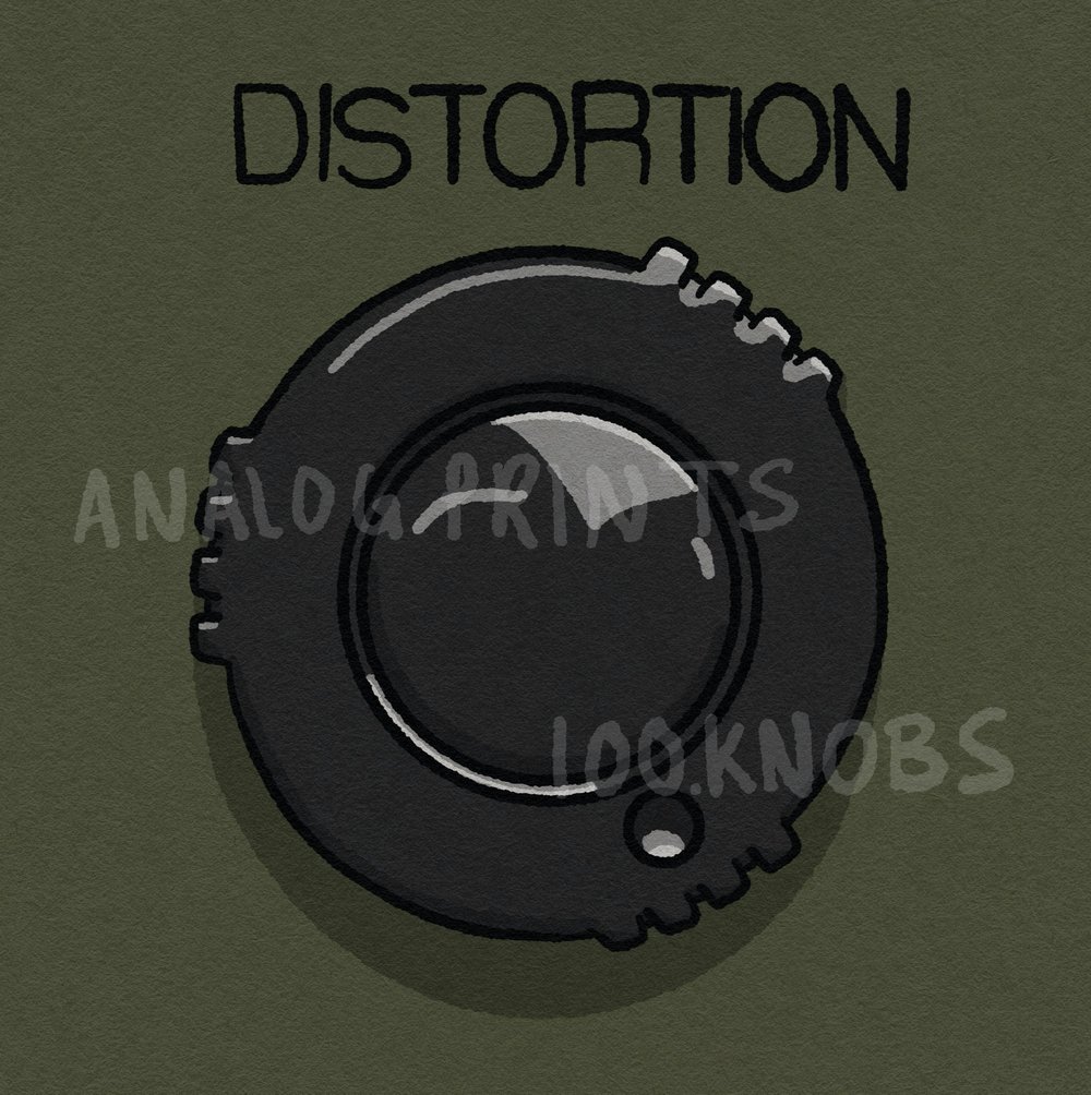 #100knobs  038/100 Russian Pi Distortion Control POSTER