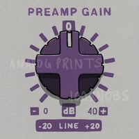 #100knobs  041/100 737 Preamp Gain Control POSTER