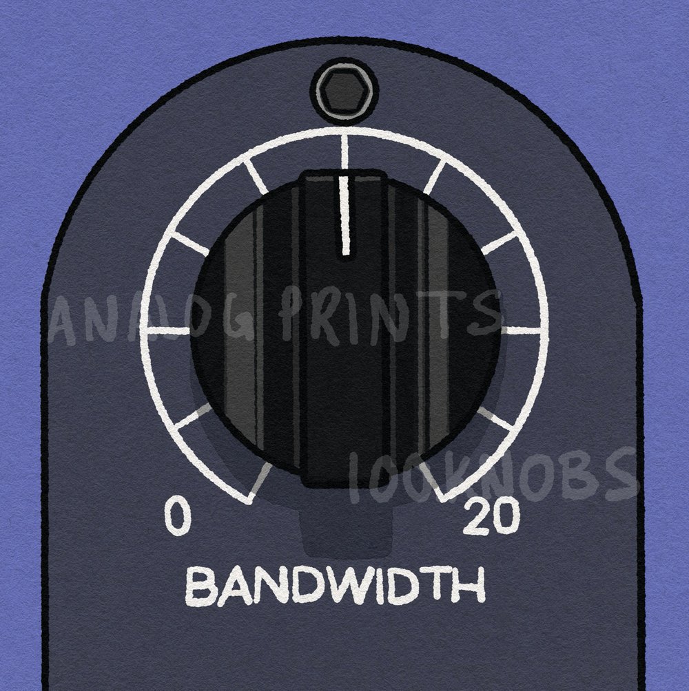 #100knobs  042/100 Passive Bandwidth Control POSTER