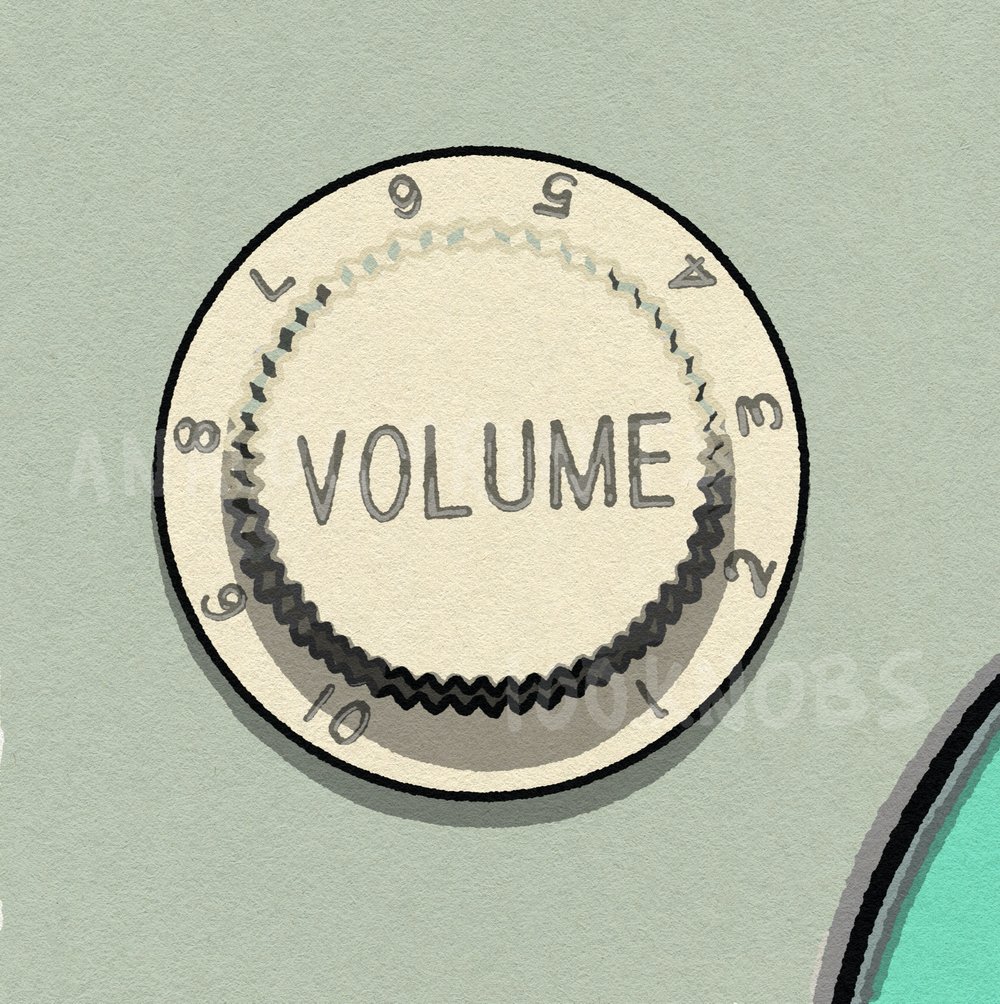 #100knobs 050/100 Volume Control POSTER