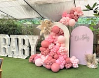 Image 2 of Backdrop, balloons design similar in your colors,  