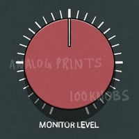 #100knobs 053/100 RND Monitor Level Control POSTER