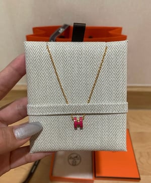 Image of HERMES Mini Pop H Necklace