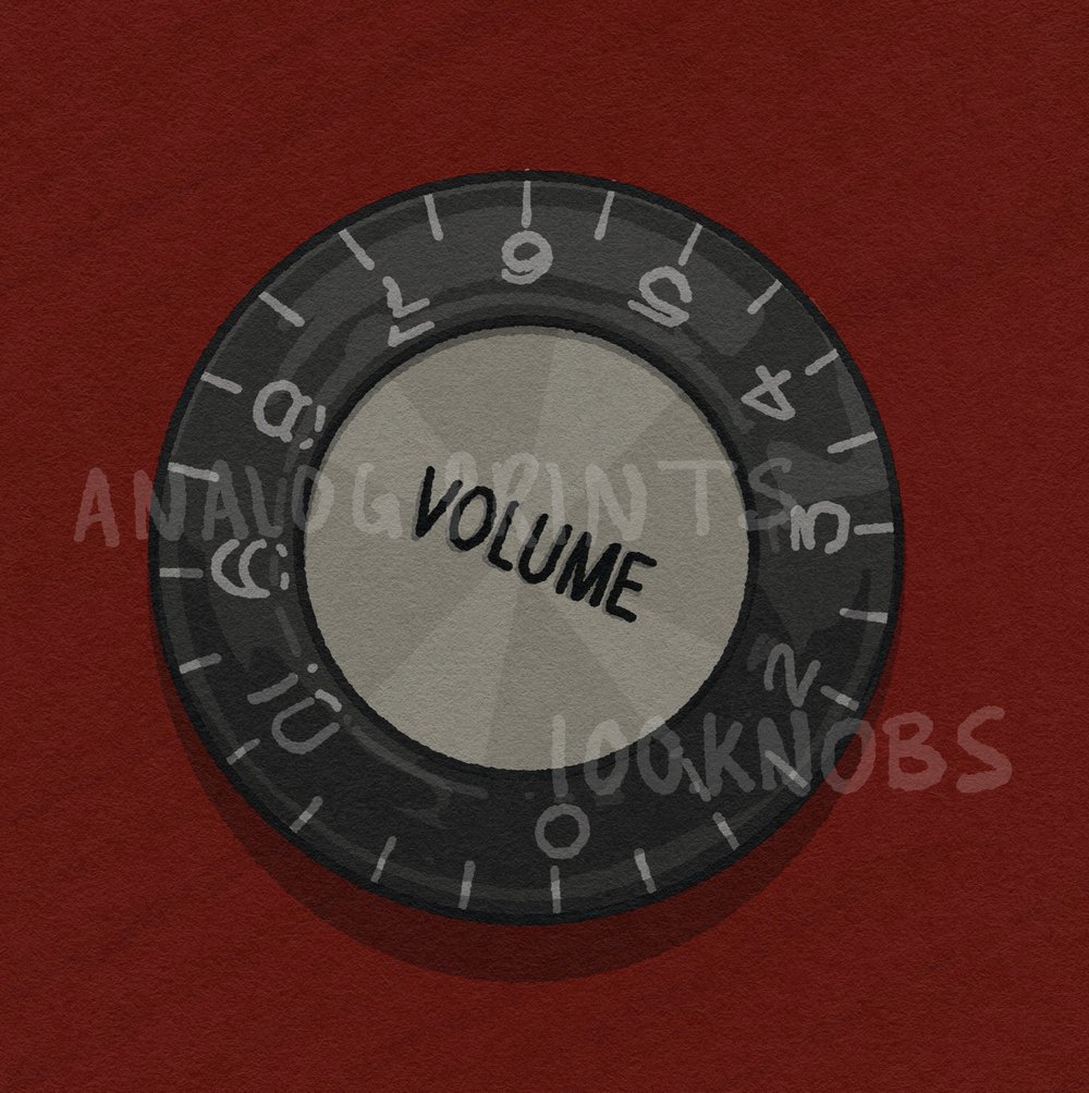 #100knobs 061/100 Volume Control POSTER