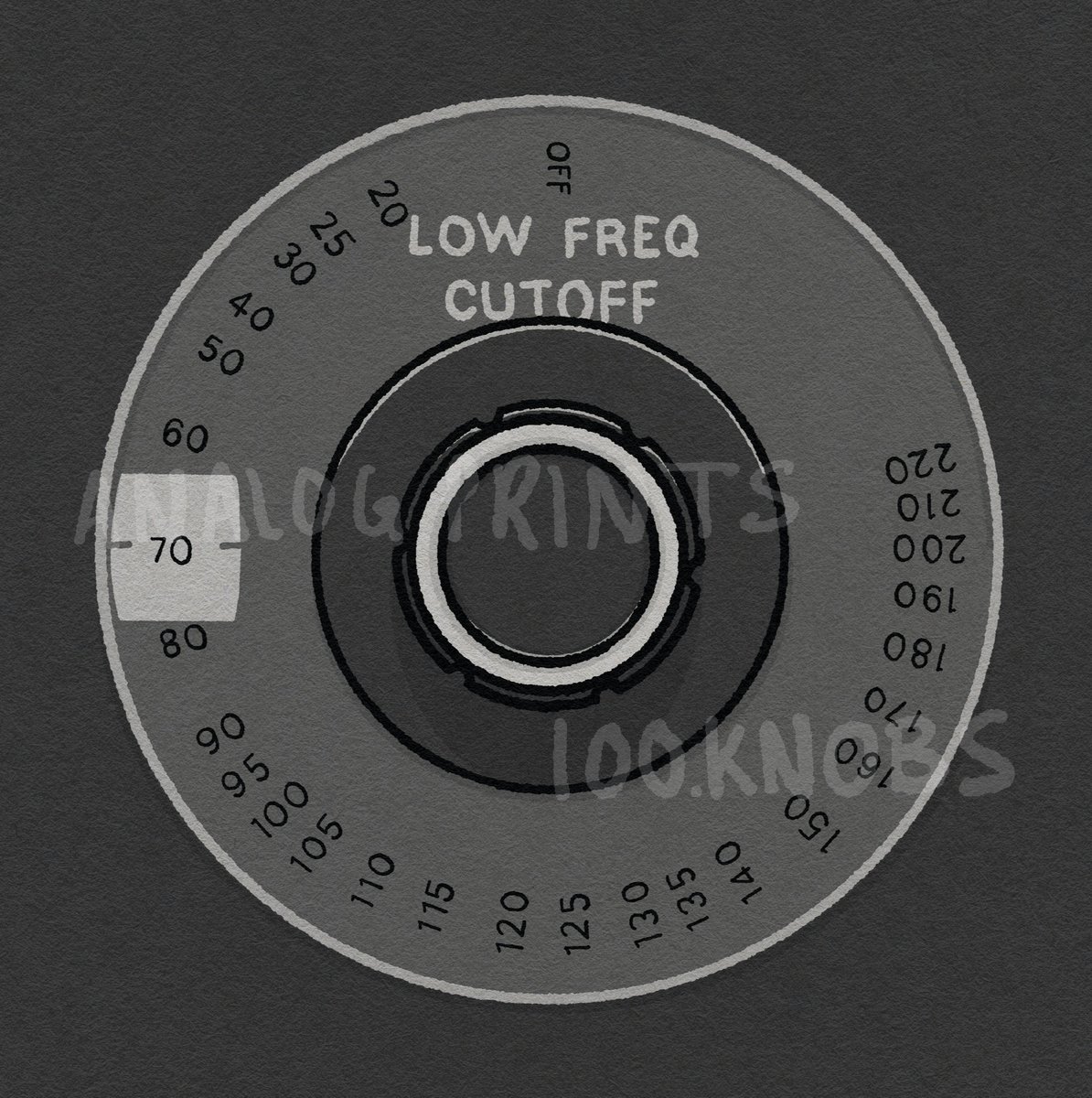 #100knobs 064/100 Urei 565 Filter Set Low Freq Cutoff Control POSTER |  Analog Prints