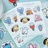 Image 2 of BT21 Hydration Reminder Stickers