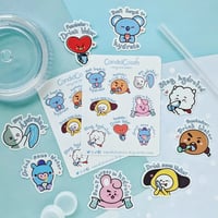 Image 1 of BT21 Hydration Reminder Stickers