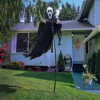 Halloween Ghost Face Scarecrow