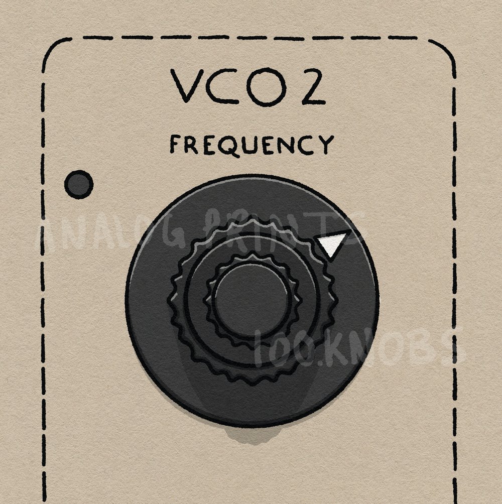 #100knobs 84/100 VCO 2 Frequency Control