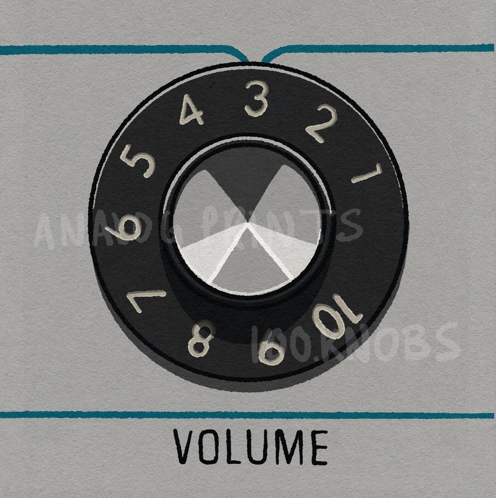 #100knobs 92/100  Twin Verb Volume Control
