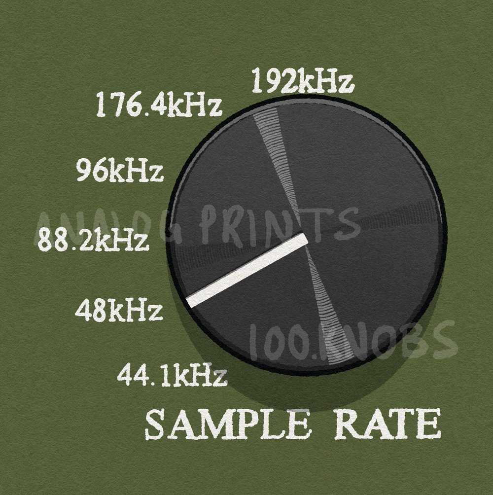 #100knobs 97/100 DAC/ADC Sample Rate Selector