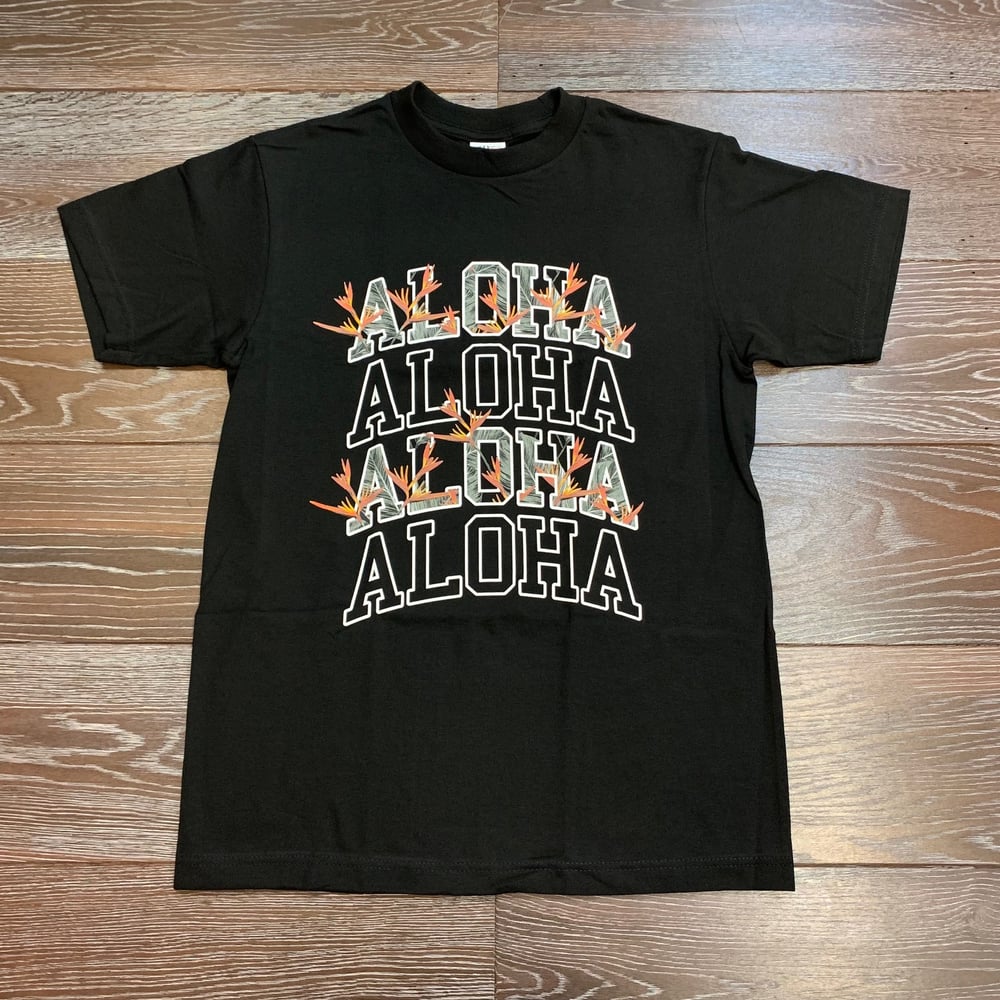 Image of ALOHA BOP Men's TEE BLK