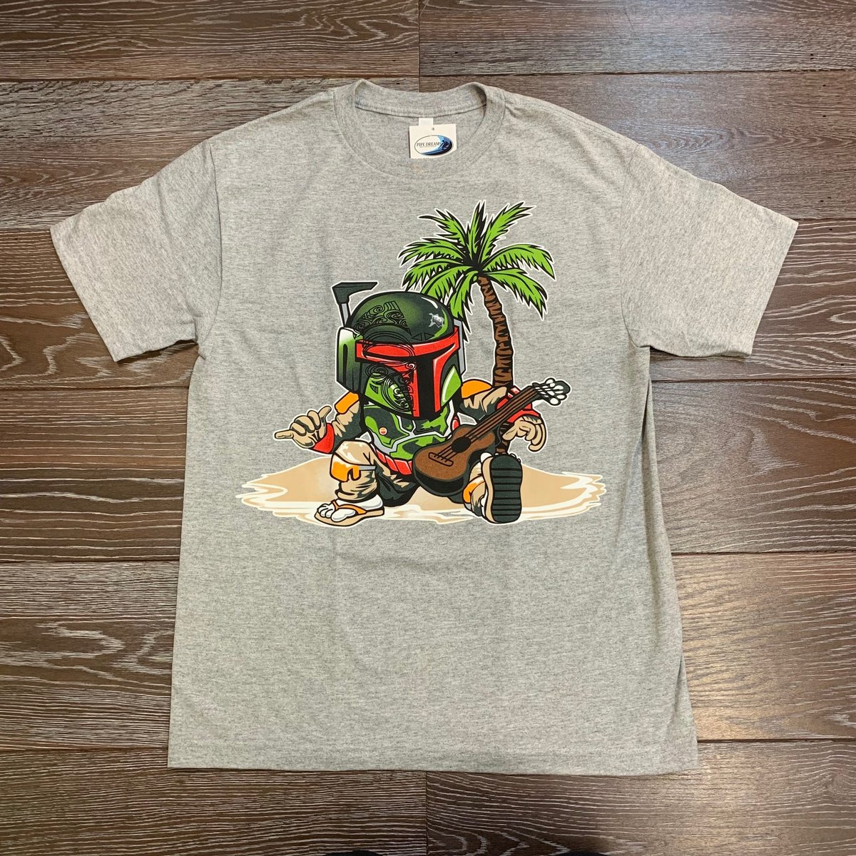 ISLAND BOBA Men's TEE Grey / Pipe Dreams Surf Co