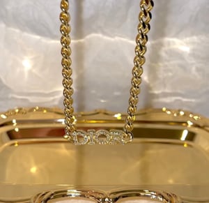 Image of (THIS ITEM NOW ON HOLD) DIO(R)EVOLUTION Gold Crystal Choker