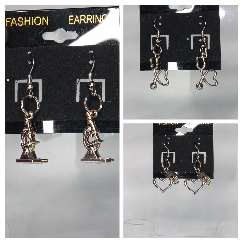 Image of Medically Inspired Dangle Earrings