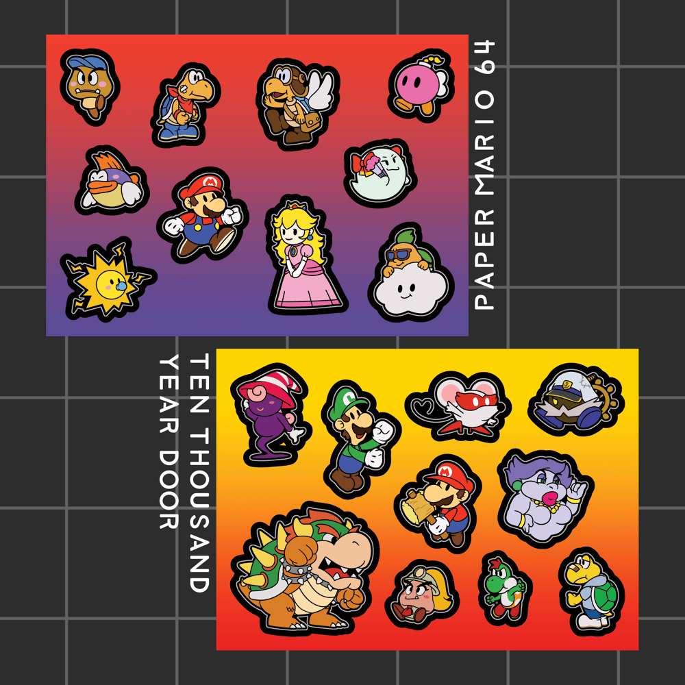 Image of Paper Mario Sticker Sheets
