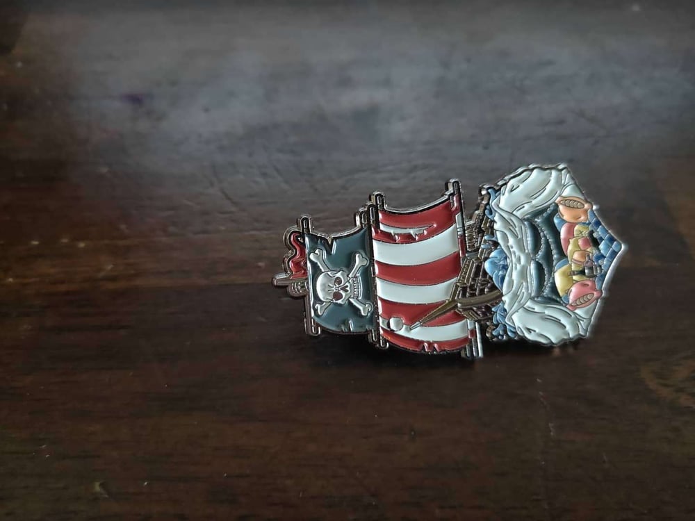 Image of The Amazing Devil Not Yet/Love Run Enamel Pin