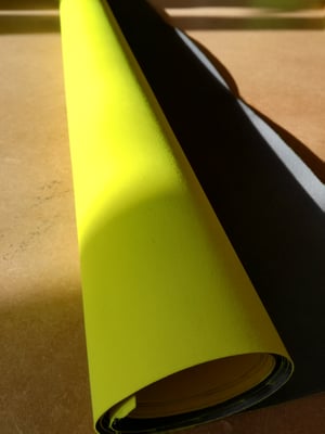 Image of 30 metre roll of Cordura Factory Seconds grade. 1000 Denier plus PU Coating. Yellow