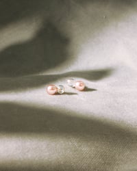 Image 2 of Pearl Moon Studs