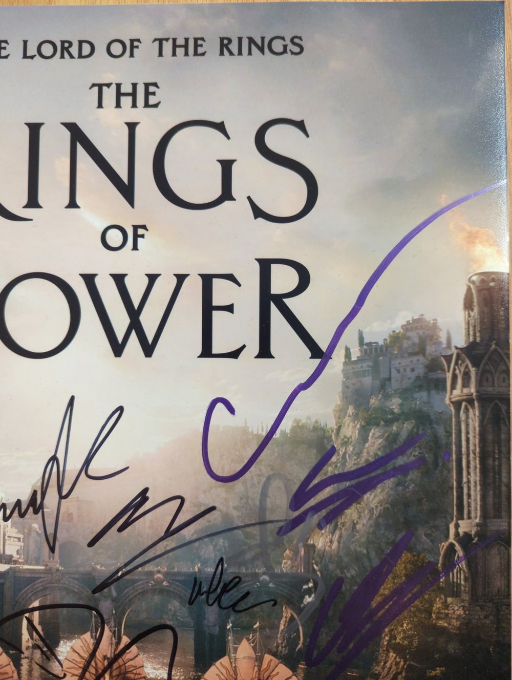 The Rings of Power Cast Multi Signed 14x11 Photo