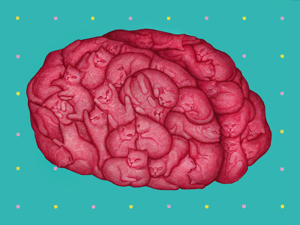 'Fur Brain' Original Painting