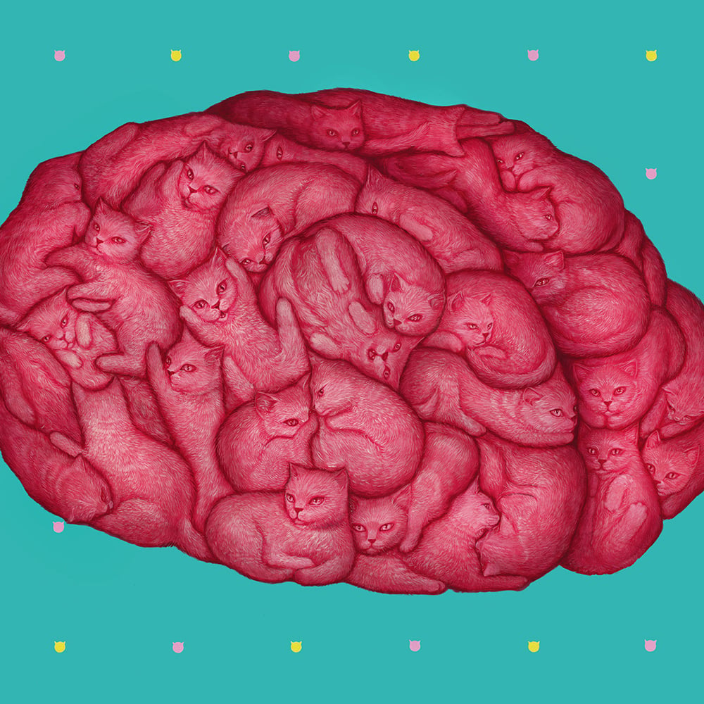 'Fur Brain' Original Painting