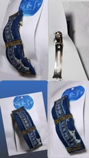 Image 1 of Tasty Raw Edge Denim “Mixed Motion” Hair Clip